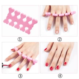 100,200pcs/Pack Nail Art Toe Separators Fingers Foots Sponge Soft UV Gel Polish Beauty Tools Manicure Pedicure Pack Nail Kits