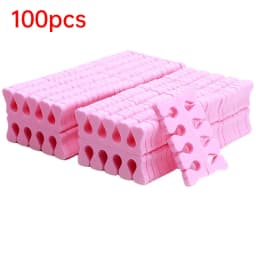 100,200pcs/Pack Nail Art Toe Separators Fingers Foots Sponge Soft UV Gel Polish Beauty Tools Manicure Pedicure Pack Nail Kits