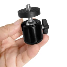 Aluminum Alloy 360° Rotatable Mini Ball Head with 1/4" Screw for DSLR Camera Tripod Phone Mount Vlog Photography
