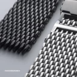 20/22/24mm Steel Dive Shark Mesh for Milanese Watch Bracelet Strap Band Weaving Double Snap Strap for Breitling Omega