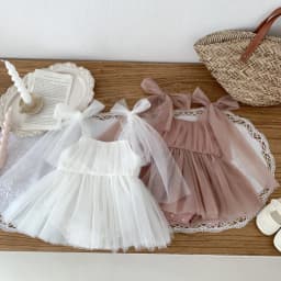 Summer Baby Romper Set Lace Polka Dots Toddler Princess Dress Infant Girls Bodysuit Baby Onesies 0-24 Months