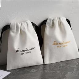 Cotton Gift Bags Higher Quality Sew Muslin Shopping Dust Sack 5x7cm 7x9cm Custom Logo Makeup Jewelry Pouch