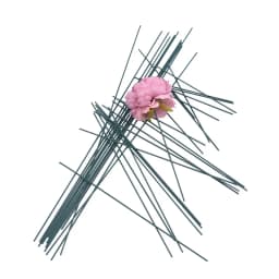 20Pcs 15/25/40cm Artificial Green Flower Stem DIY Floral Material Handmade Wire Stem Accessoies for Wedding Home Decoration
