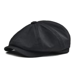 BOTVELA Men's Newsboy Cap Twill Cotton 8 Panel Hat Flat Ivy Cabbie Casual Baker Caps Gatsby Hat Retro Hats Boina Beret for Male