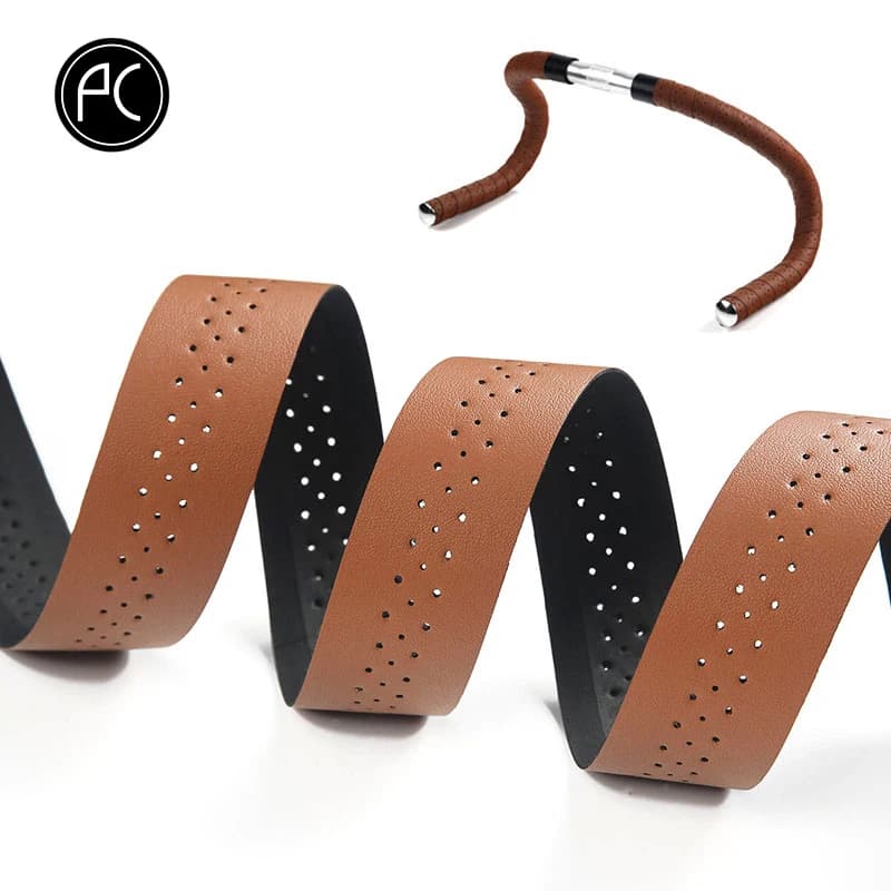 PCycling Road Bicycle Handlebar Tape 2 Rolls Textured Perforated or Honeycomb Wrap Cycling Bar Grip Choose A B Style and Color