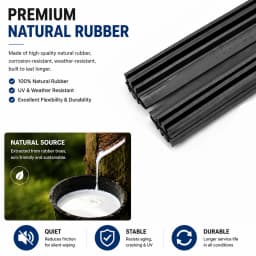2Pcs/lot Universal AAA-Grade Auto Vehicle Insert Soft Rubber Strip Refill For Frameless Wiper Blades 6mm 26" 24" Car Accessories