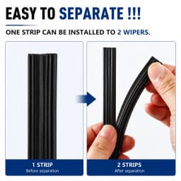2Pcs/lot Universal AAA-Grade Auto Vehicle Insert Soft Rubber Strip Refill For Frameless Wiper Blades 6mm 26" 24" Car Accessories
