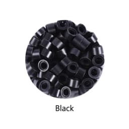 100Pcs 5.0*3.0*3.0mm Micro Silicone Lined Rings/Links/Beads MICRO Ring Link Crimp Beads Hair Extensions Tools