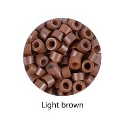 100Pcs 5.0*3.0*3.0mm Micro Silicone Lined Rings/Links/Beads MICRO Ring Link Crimp Beads Hair Extensions Tools