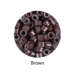 100Pcs 5.0*3.0*3.0mm Micro Silicone Lined Rings/Links/Beads MICRO Ring Link Crimp Beads Hair Extensions Tools