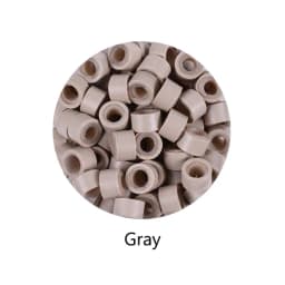 100Pcs 5.0*3.0*3.0mm Micro Silicone Lined Rings/Links/Beads MICRO Ring Link Crimp Beads Hair Extensions Tools