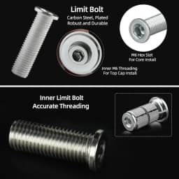Bicycle Compression Plug Steerer Headset Expansion Bolts Insert Bowl Top Cap Mount 1 1/8" Expander Nuts Carbon Fork Anchor