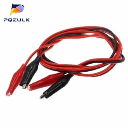 1PCS 1Meter Double Red And Black Clips Crocodile Cable Alligator Jumper Wire Test Leads