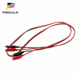 1PCS 1Meter Double Red And Black Clips Crocodile Cable Alligator Jumper Wire Test Leads