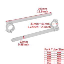 Motorcycle Handle Bars Racing Adjustable Cafe Racer 31/32/33/35/36/37/39/41/45/48/50/51mm Clip On Ons Fork Universal Handlebars