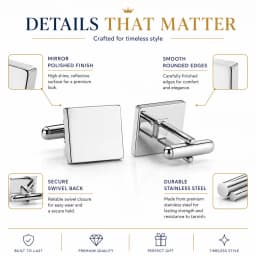 Personalized Man Cufflinks Stainless Steel Shirt Cuff Button Custom Wedding Father's Gifts Mens Cufflinks