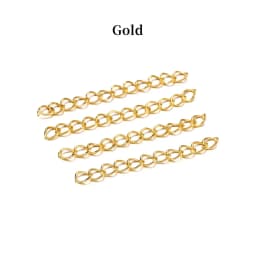 50-100pcs/lot 50mm 70mm Necklace Extension Chain Bulk Bracelet Extended Chains Tail Extender For DIY Jewelry Making Findings