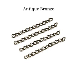 50-100pcs/lot 50mm 70mm Necklace Extension Chain Bulk Bracelet Extended Chains Tail Extender For DIY Jewelry Making Findings