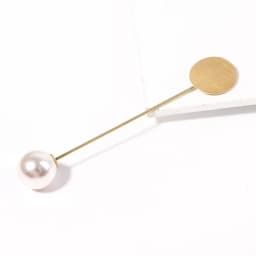 Gold Silver 10pcs Factory Plated Simulated Pearl Alloy Copper Long Brooch Pin for DIY Lapel Dress Jewelry Brooches Accessories