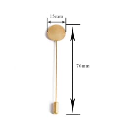 Gold Silver 10pcs Factory Plated Simulated Pearl Alloy Copper Long Brooch Pin for DIY Lapel Dress Jewelry Brooches Accessories