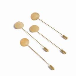Gold Silver 10pcs Factory Plated Simulated Pearl Alloy Copper Long Brooch Pin for DIY Lapel Dress Jewelry Brooches Accessories