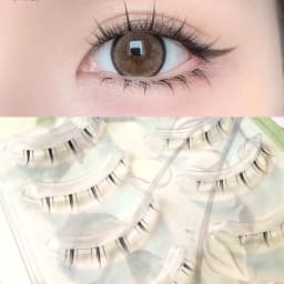 ICYCHEER 5 Pairs Lady Girl Handmade Natural Lower Under Bottom False Eyelashes Makeup Tools Short Eyelash Extension