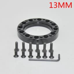 Universal Steering Wheel Hub Spacer 13MM 51MM 76MM 101MM 128MM Steering Wheel Hub Boss Kit Adapter Spacer Black