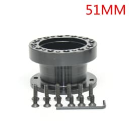 Universal Steering Wheel Hub Spacer 13MM 51MM 76MM 101MM 128MM Steering Wheel Hub Boss Kit Adapter Spacer Black