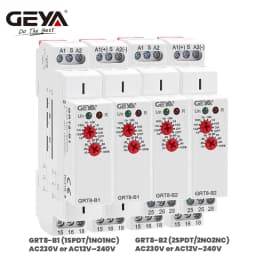 GEYA GRT8-B Off Delay Time Relay Electronic 16A AC230V OR AC/DC12-240V CE CB Approved