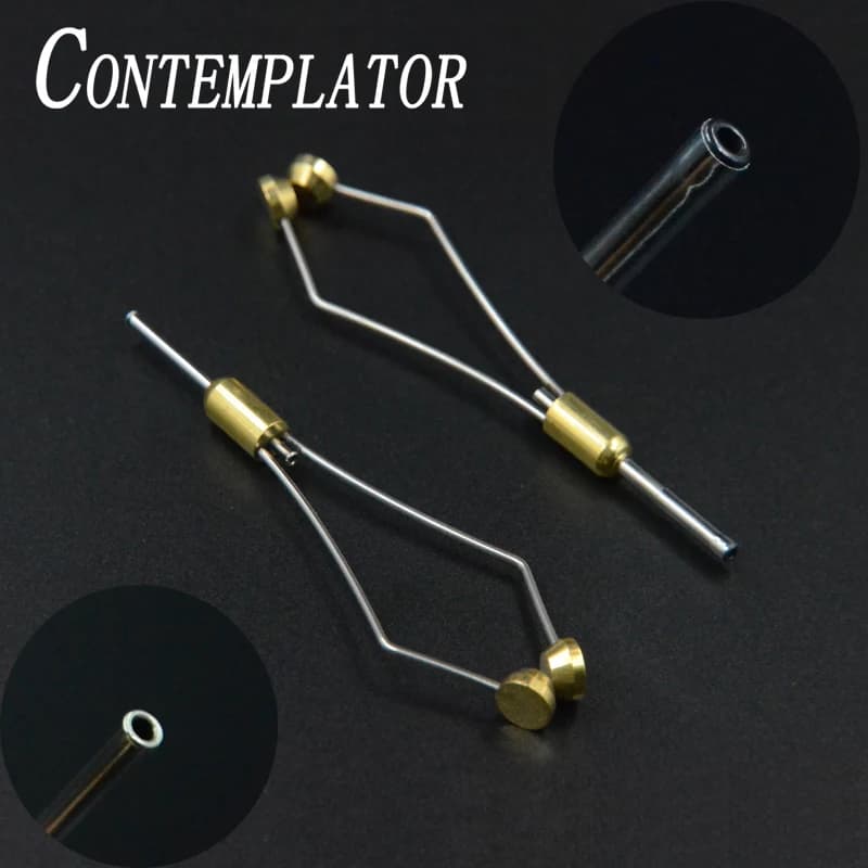 CONTEMPLATOR 2optional Styles Fly Tying Bobbin Holder With Arc Mouth or Black Ceramic Tip Tapered Feet Bullet Bobbin Tying Tools