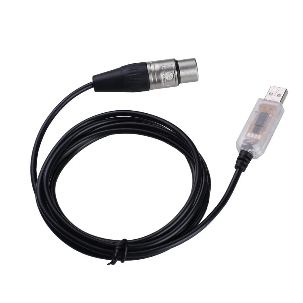 USB to DMX Interface Adapter LED DMX512 Computer PC Stage Lighting Controller Dimmer for SGM DMXking DMXcontrol Freestyler Cable