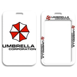 Ransitute R1956 Umbrella Sign Lanyard Credit Card ID Holder Badge Student Women Travel Bank Bus Business Card Cover Badge
