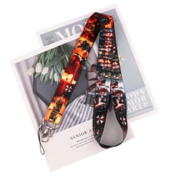 Ransitute R1956 Umbrella Sign Lanyard Credit Card ID Holder Badge Student Women Travel Bank Bus Business Card Cover Badge