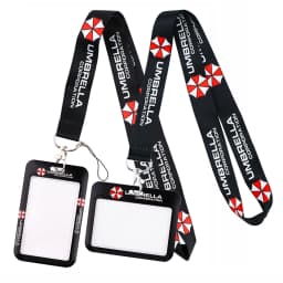 Ransitute R1956 Umbrella Sign Lanyard Credit Card ID Holder Badge Student Women Travel Bank Bus Business Card Cover Badge