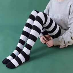 Women Girls Over Knee Long Stripe Thigh High Striped Cotton Socks 22 Colors Sweet Cute Plus Size Overknee Socks