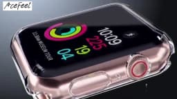 Silicone Case for Apple Watch Case 44mm 40mm 49mm 46mm 45mm 38 42mm Transparent Protective TPU iWatch Series Ultra 10 9 8 7 SE 6