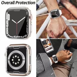Silicone Case for Apple Watch Case 44mm 40mm 49mm 46mm 45mm 38 42mm Transparent Protective TPU iWatch Series Ultra 10 9 8 7 SE 6
