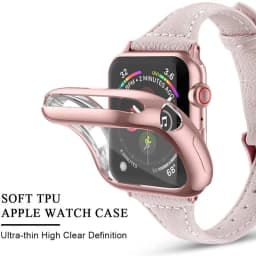 Silicone Case for Apple Watch Case 44mm 40mm 49mm 46mm 45mm 38 42mm Transparent Protective TPU iWatch Series Ultra 10 9 8 7 SE 6