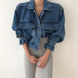 Coats Jackets Women Top 2022 Sexy Puff Long Sleeve Y2k Clothes Cropped Jacket Streetwear Women's Denim Shirt