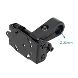 Universal New For Ø 22mm Handlebar New Black Motorcycle Phone GPS Mount With Handlebar Clamp