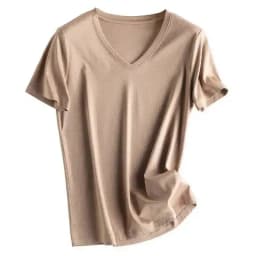 Summer 6% Mulberry Silk Cotton T-shirts Women Loose Round Neck Short Sleeve Luxury Tee Solid Color Basic Tops