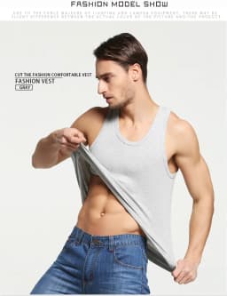 3pcs/lot Cotton Mens Underwear Sleeveless Tank Top Solid Muscle Vest Undershirts O-neck Gymclothing T-shirt men's vest Male 4XL