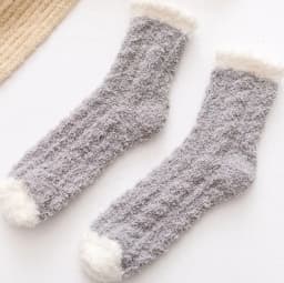 Autumn Winter Coral Velvet Socks Cute Cat Claw Socks For Women Children Girls Middle Tube Thickened Sleep Socks Home Floor Socks