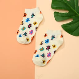 Spring and summer thin men and women shallow mouth cotton socks fruit animal trend comfortable breathable boat socks