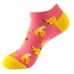 Spring and summer thin men and women shallow mouth cotton socks fruit animal trend comfortable breathable boat socks