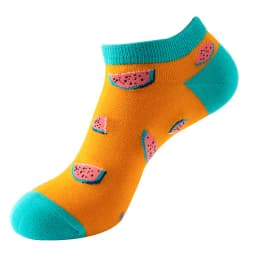 Spring and summer thin men and women shallow mouth cotton socks fruit animal trend comfortable breathable boat socks