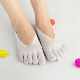 Socks women's Short Socks Ladies Invisible Lace White Socks With Fingers Female Transparent Sock Girls tt018 1pair=2pcs