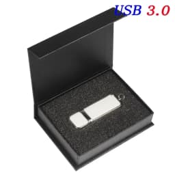 JASTER USB 3.0 Flash Drive 128GB Square Leather with BOX Free custom logo Pen drive 32GB 64GB Memory stick Creative gift U disk