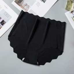 BANNIROU 1pcs High Rise Seamless Panties For Woman Underwear Briefs Wave Solid Everyday Female Panties For Ladies Intimates