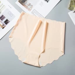 BANNIROU 1pcs High Rise Seamless Panties For Woman Underwear Briefs Wave Solid Everyday Female Panties For Ladies Intimates